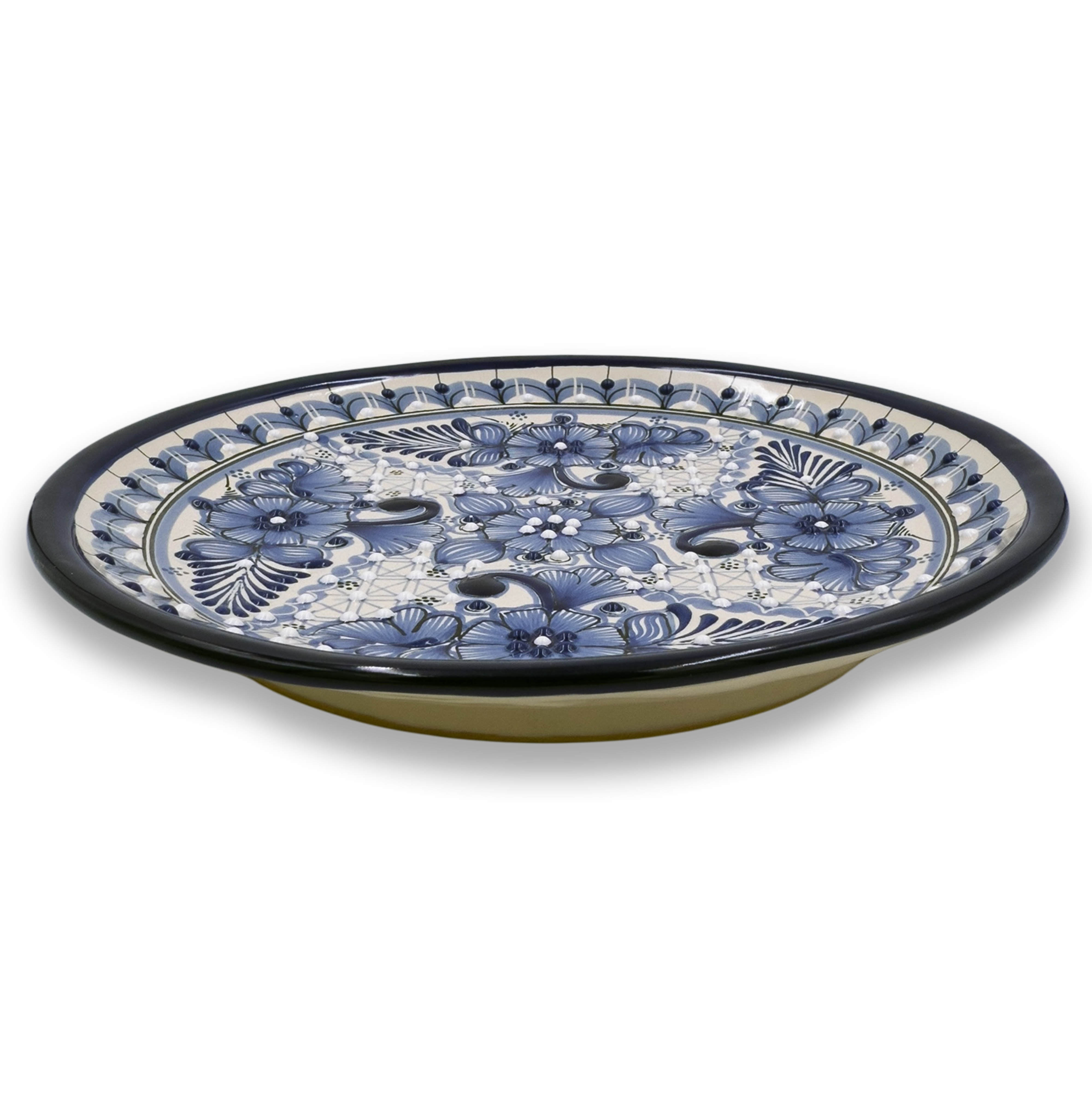 Blue Rose Large Plate