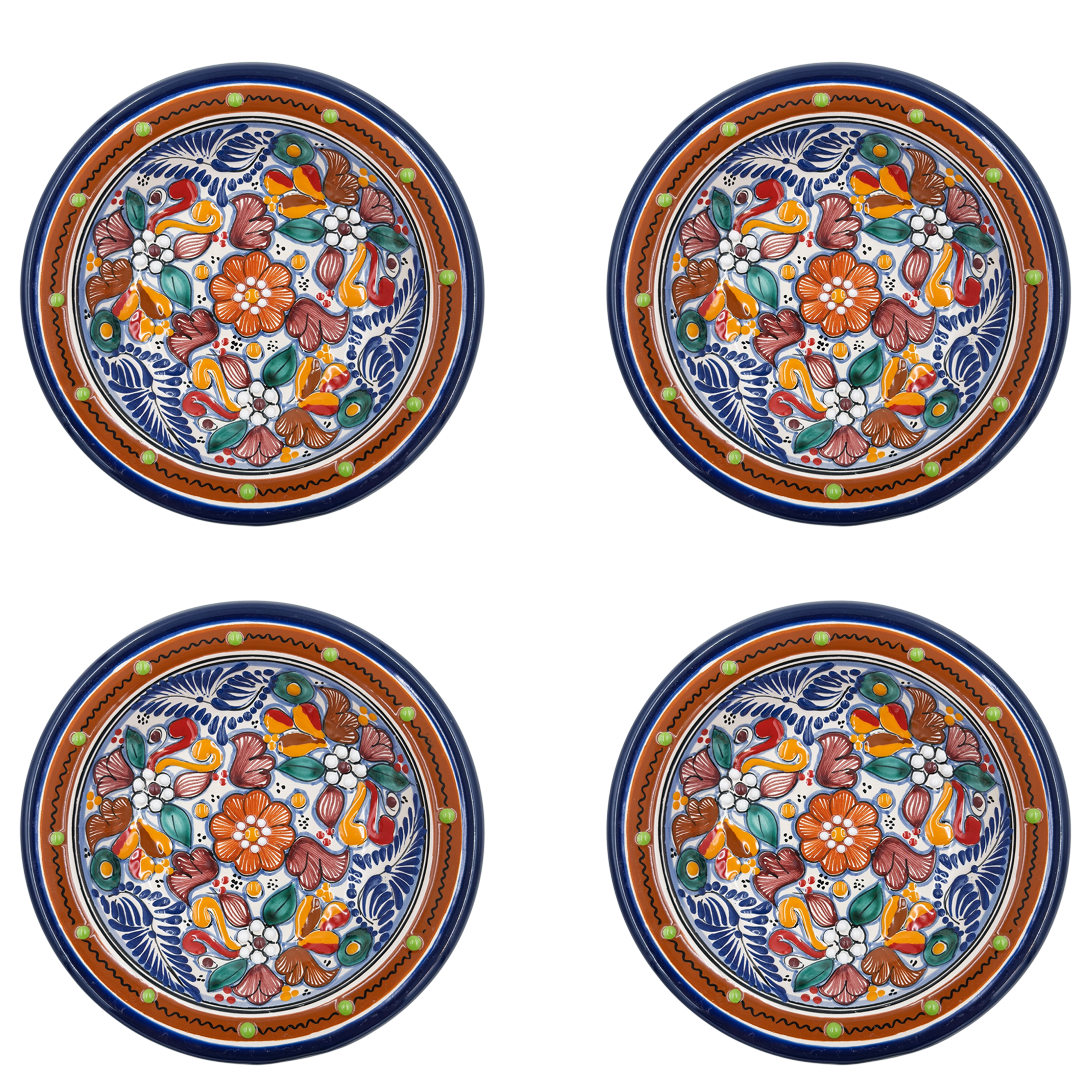 Majolica Soup Plate Set of 4