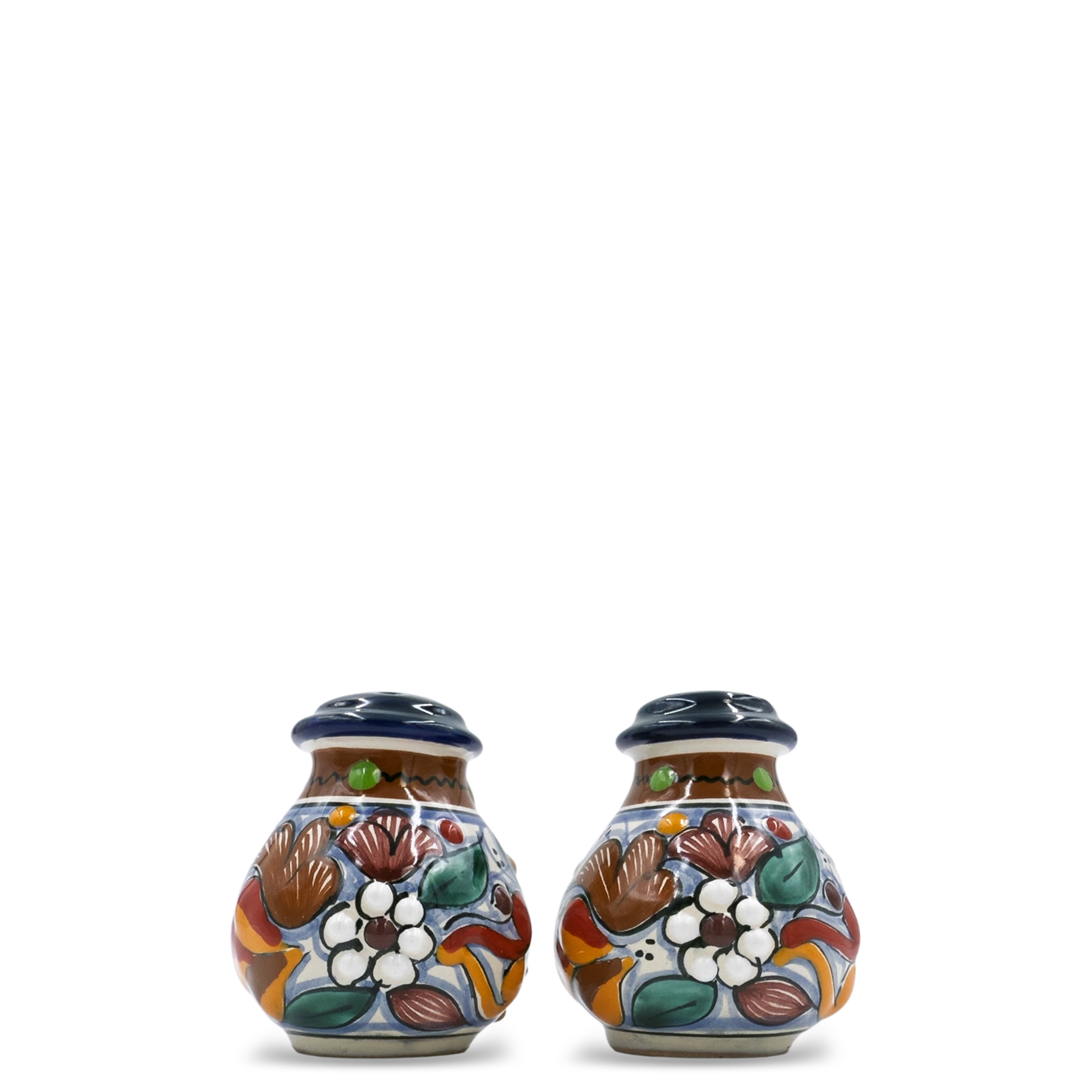 Majolica Salt Shaker Set