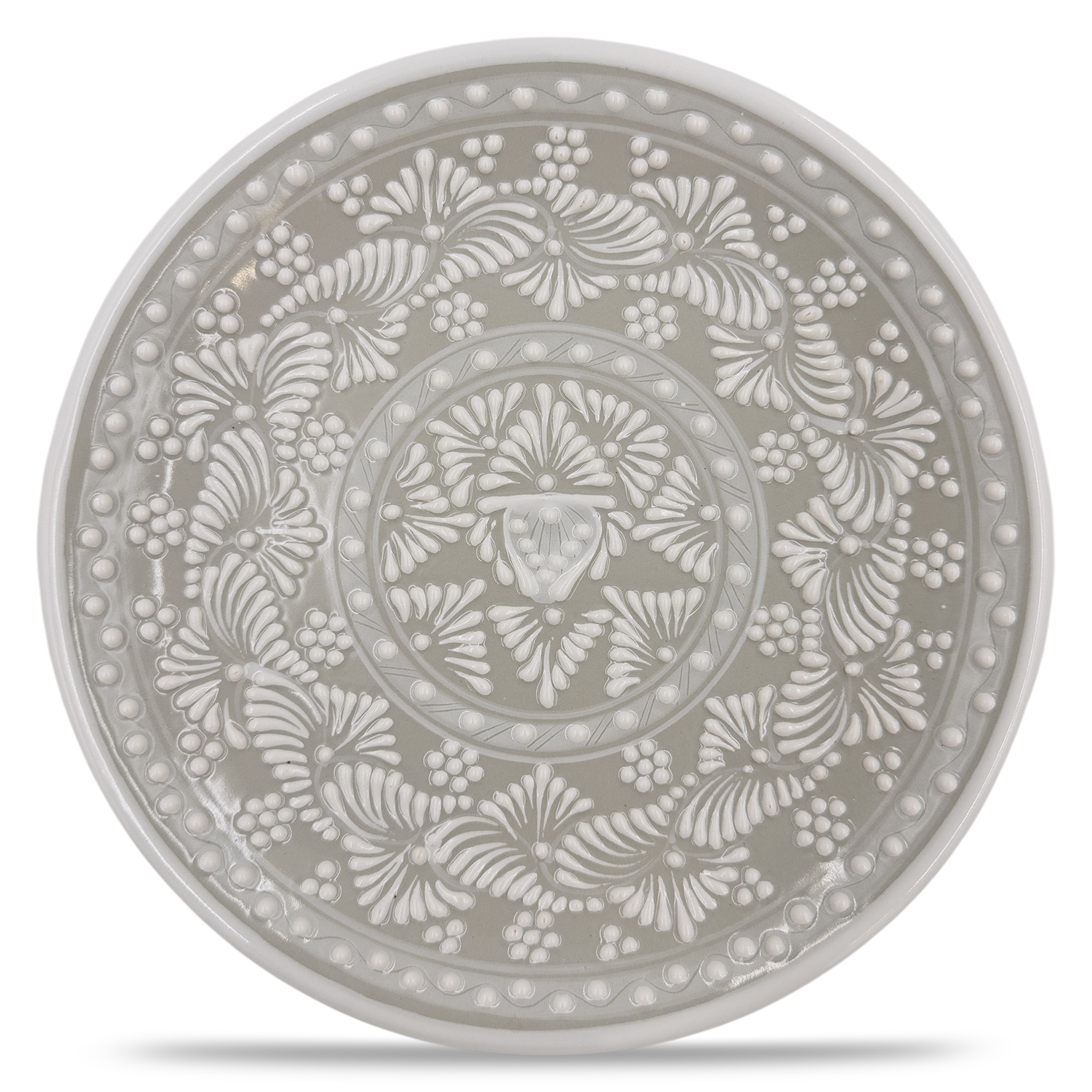 Taupe Large Plate Set of 4