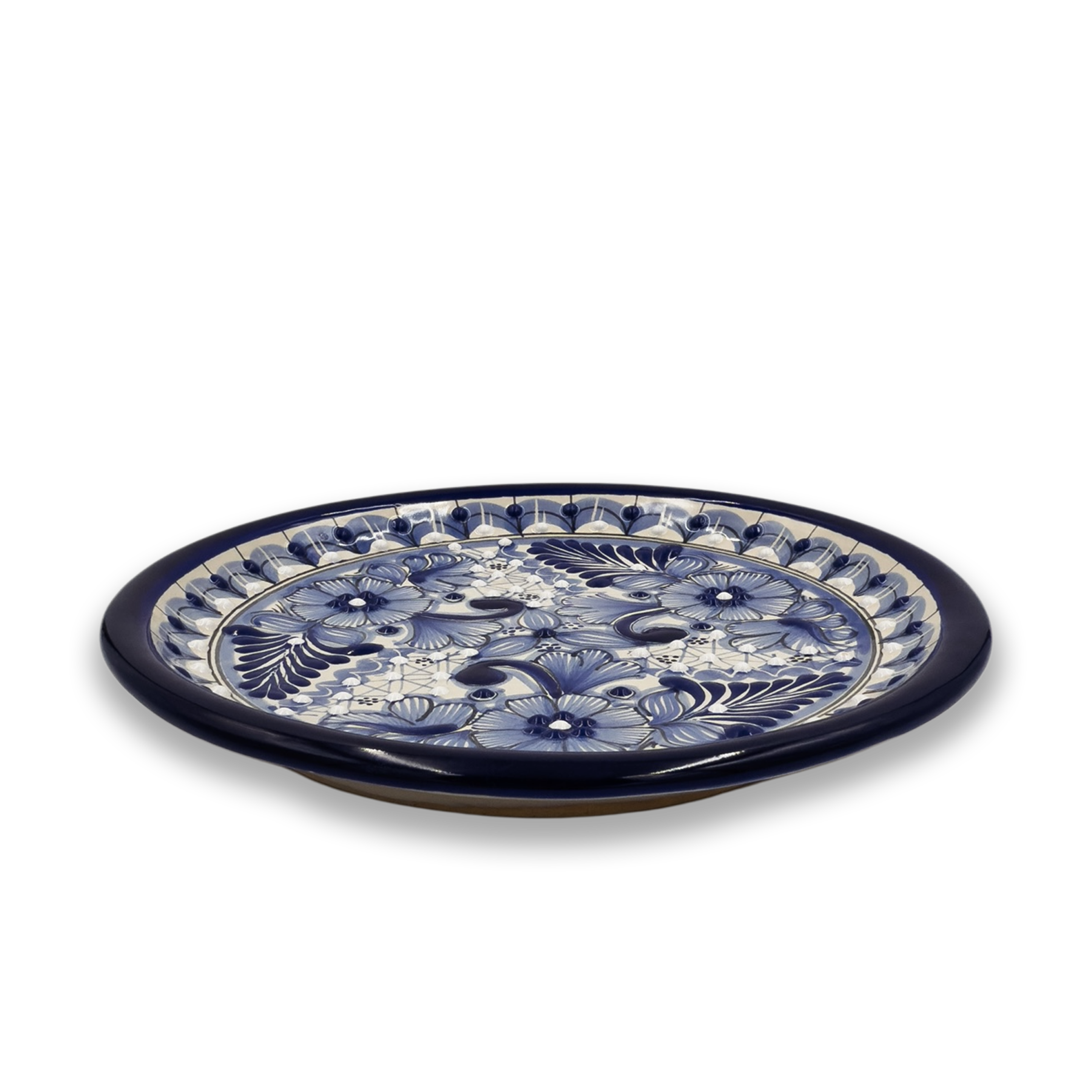 Blue Rose Medium Plate
