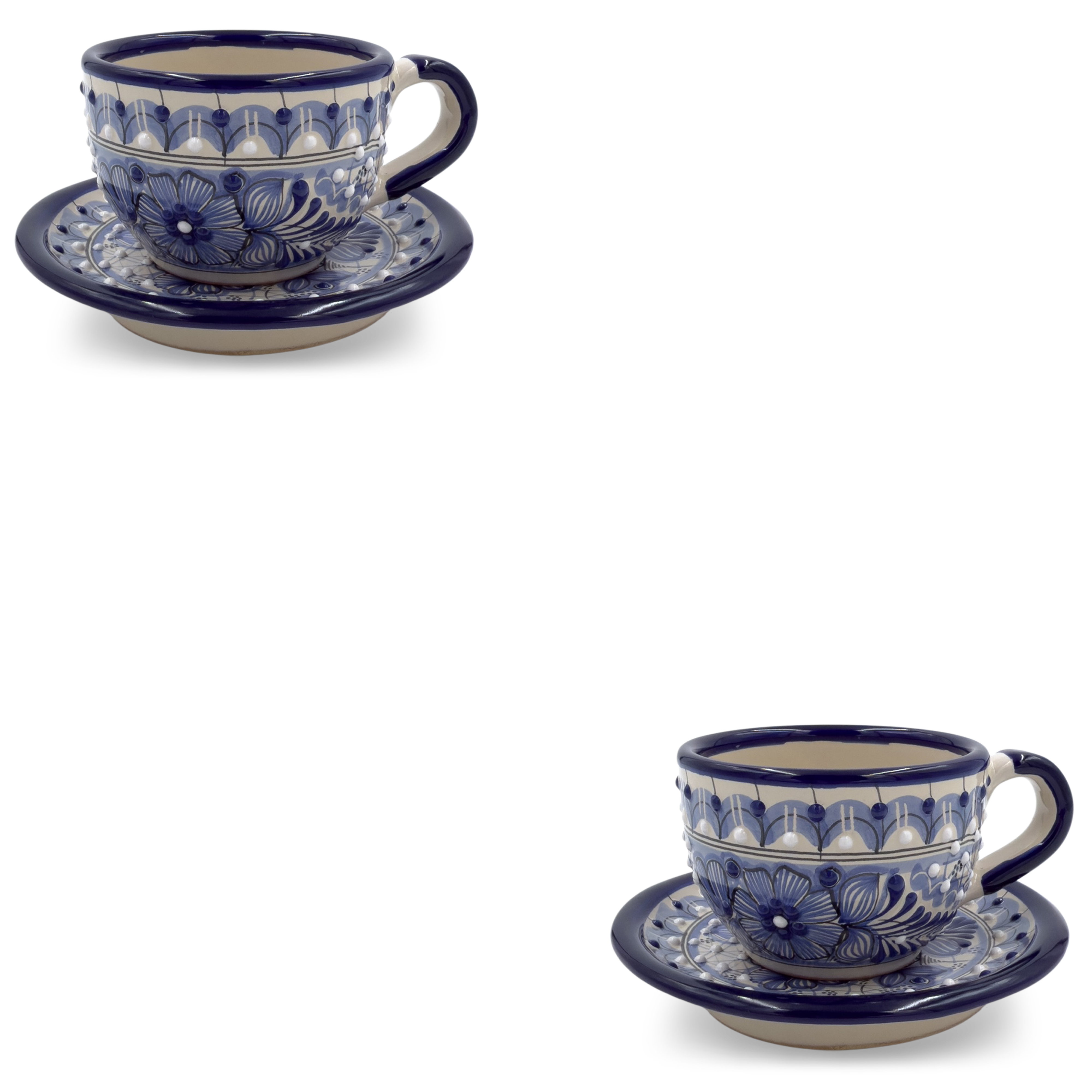 Blue Rose Tea Set of 2