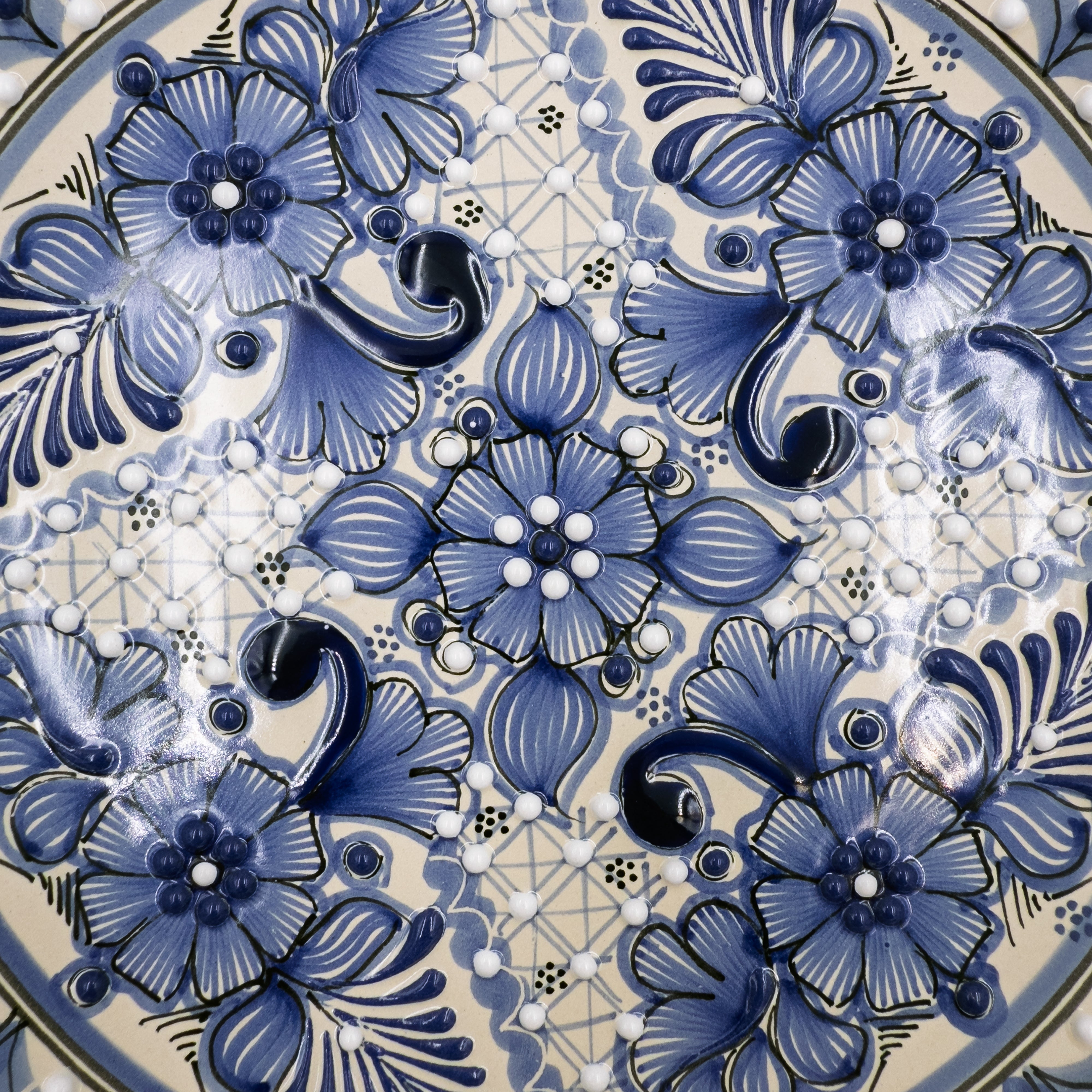 Blue Rose Large Plate