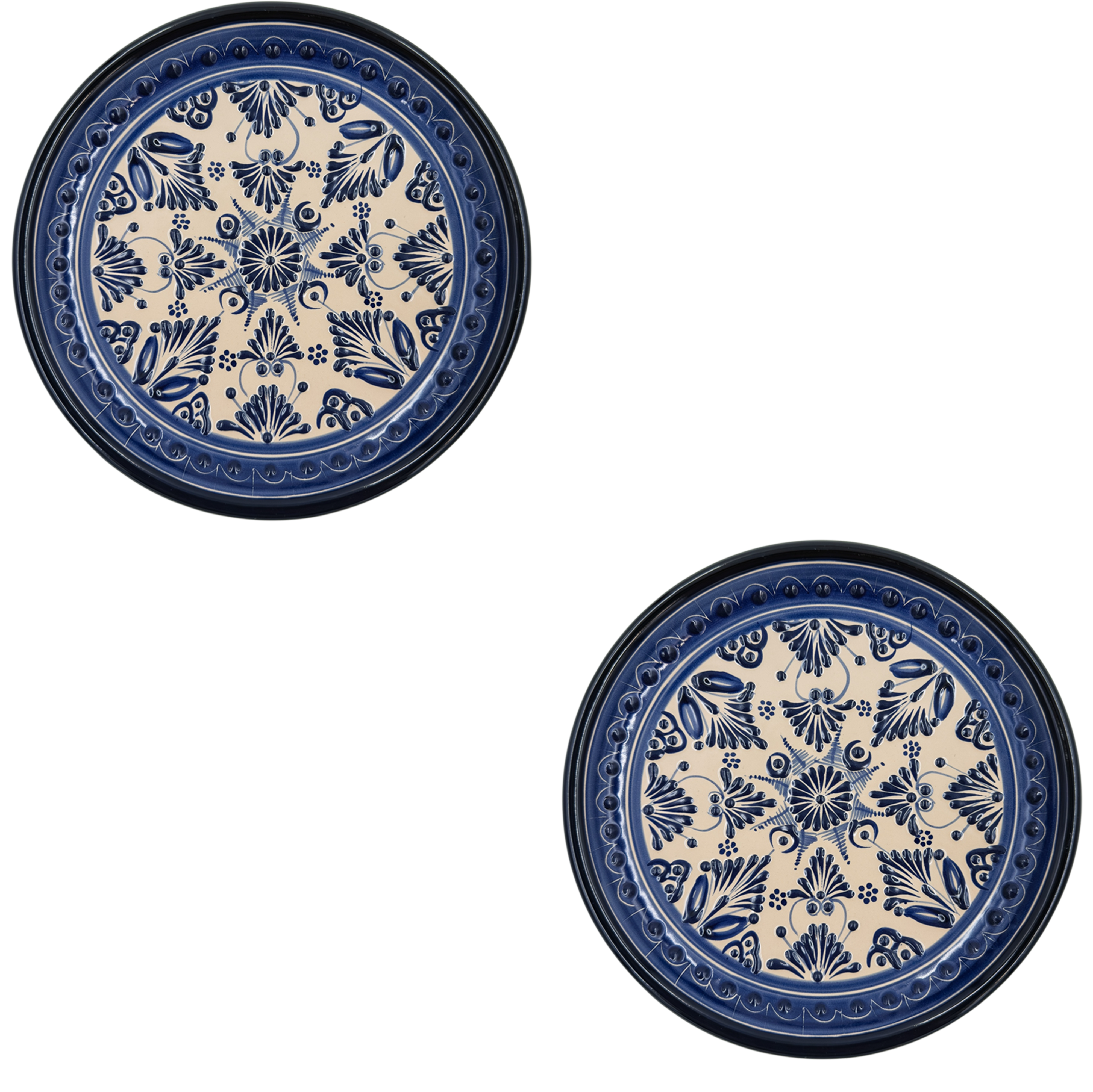 De La Reina Large Plate Set of 2