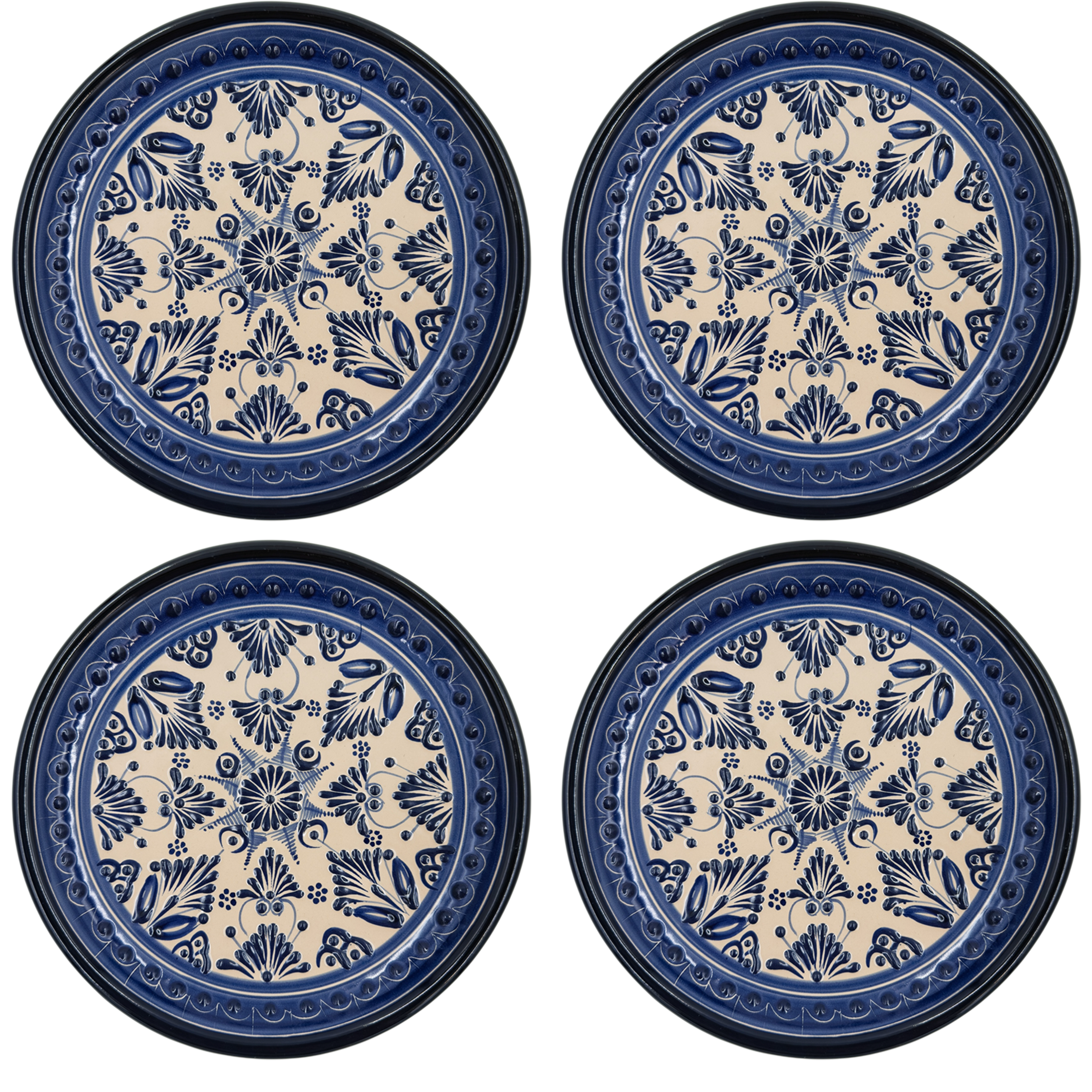 De La Reina Large Plate Set of 4