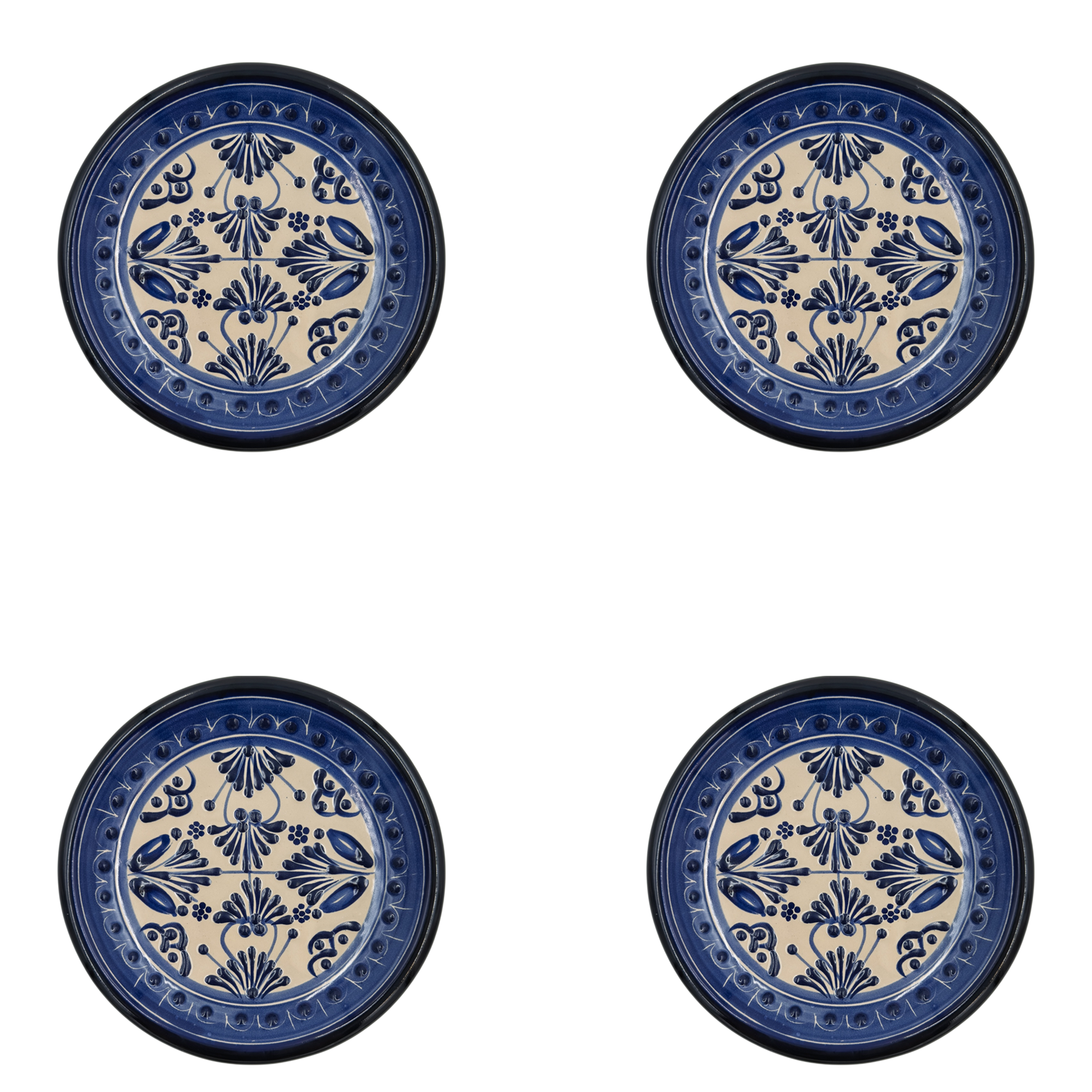 De La Reina Small Plate Set of 4