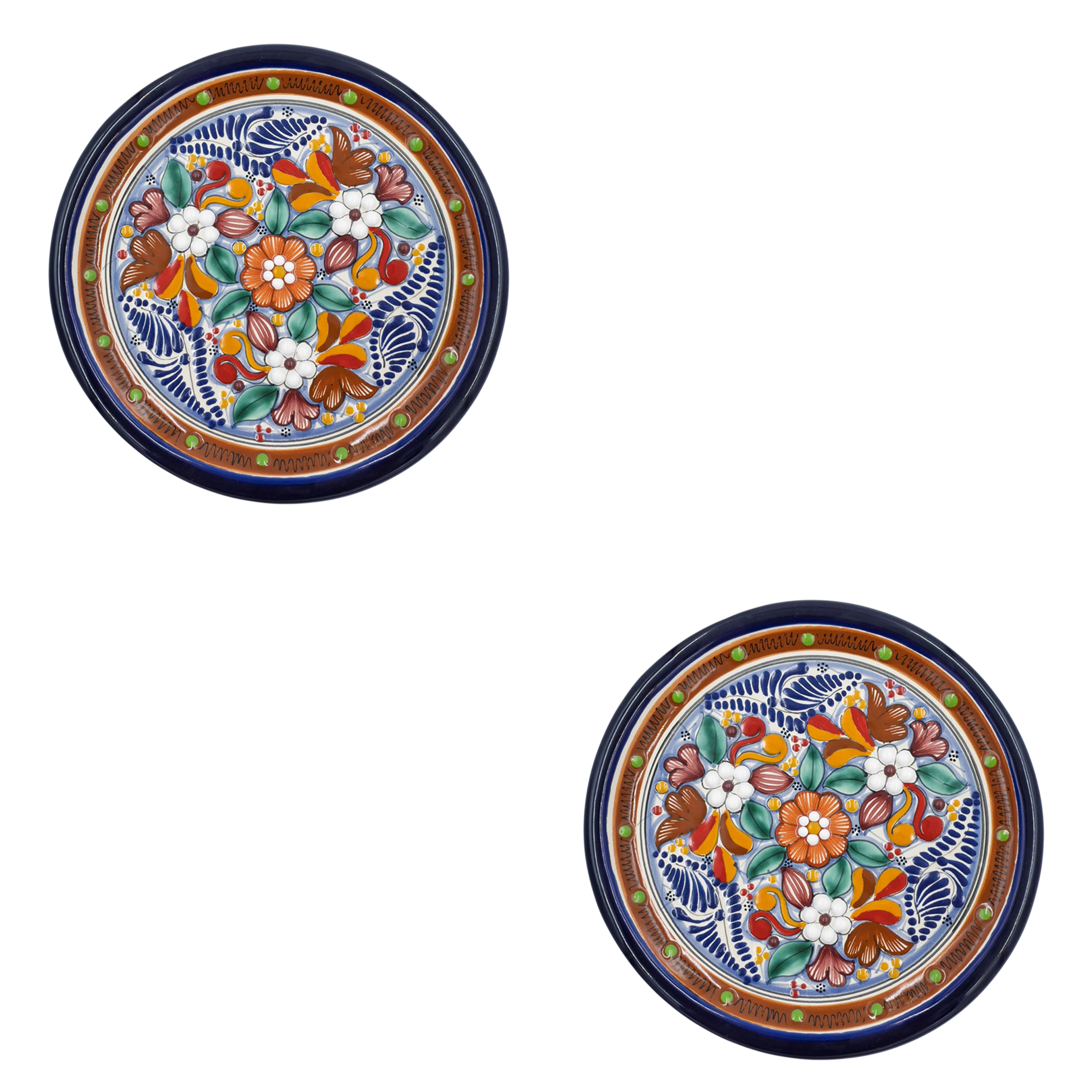 Majolica Medium Plate Set of 2