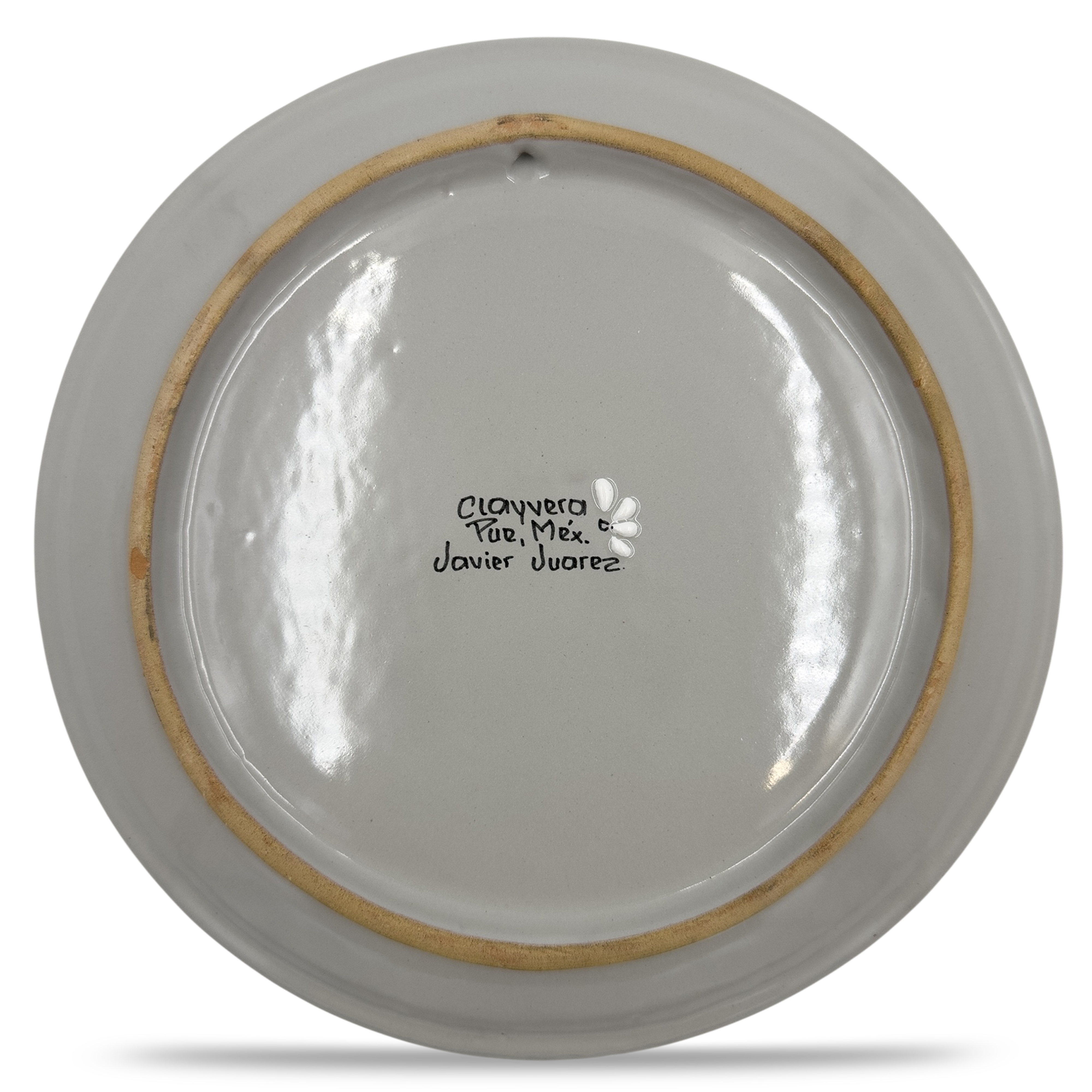 Taupe large plate