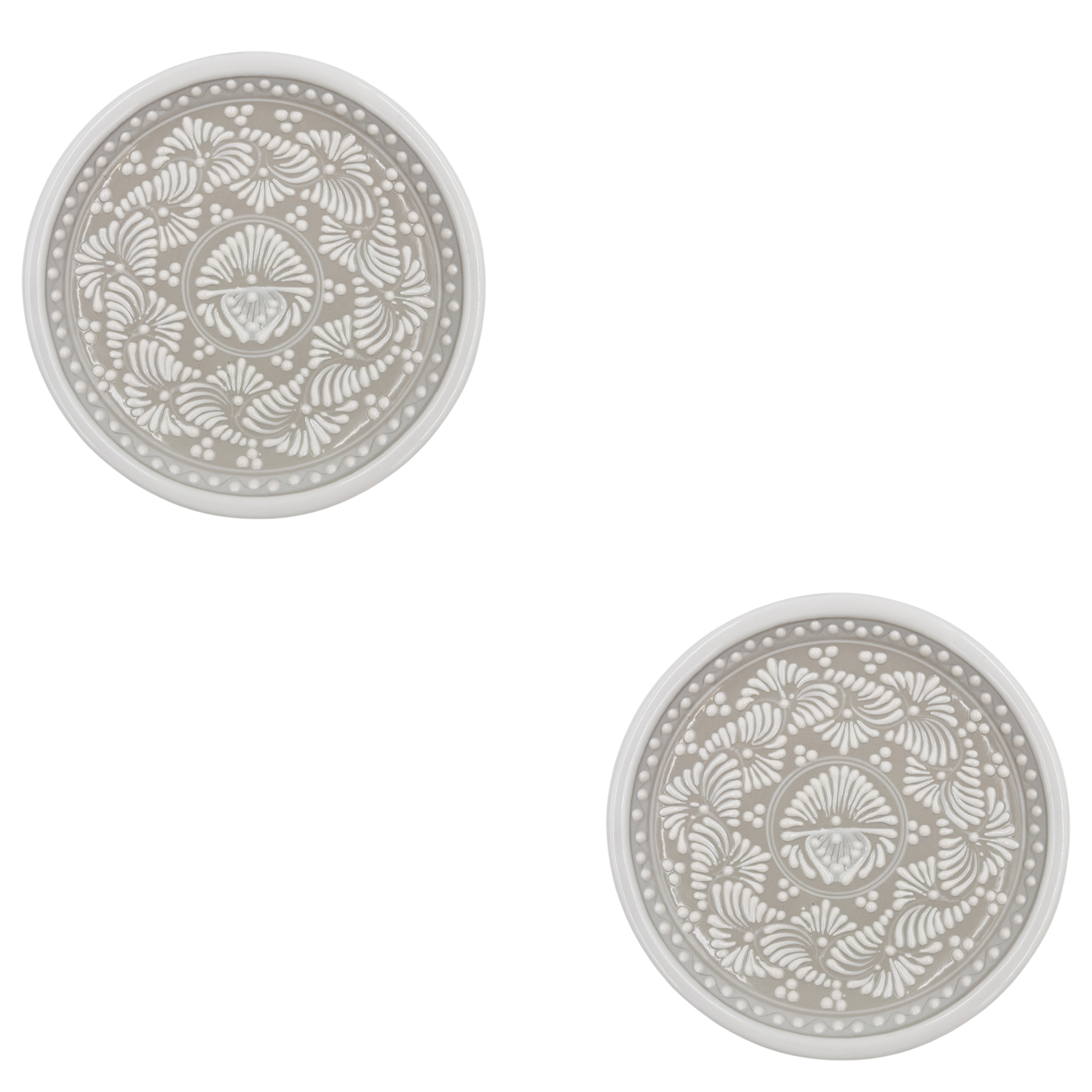 Taupe Medium Plate Set of 2