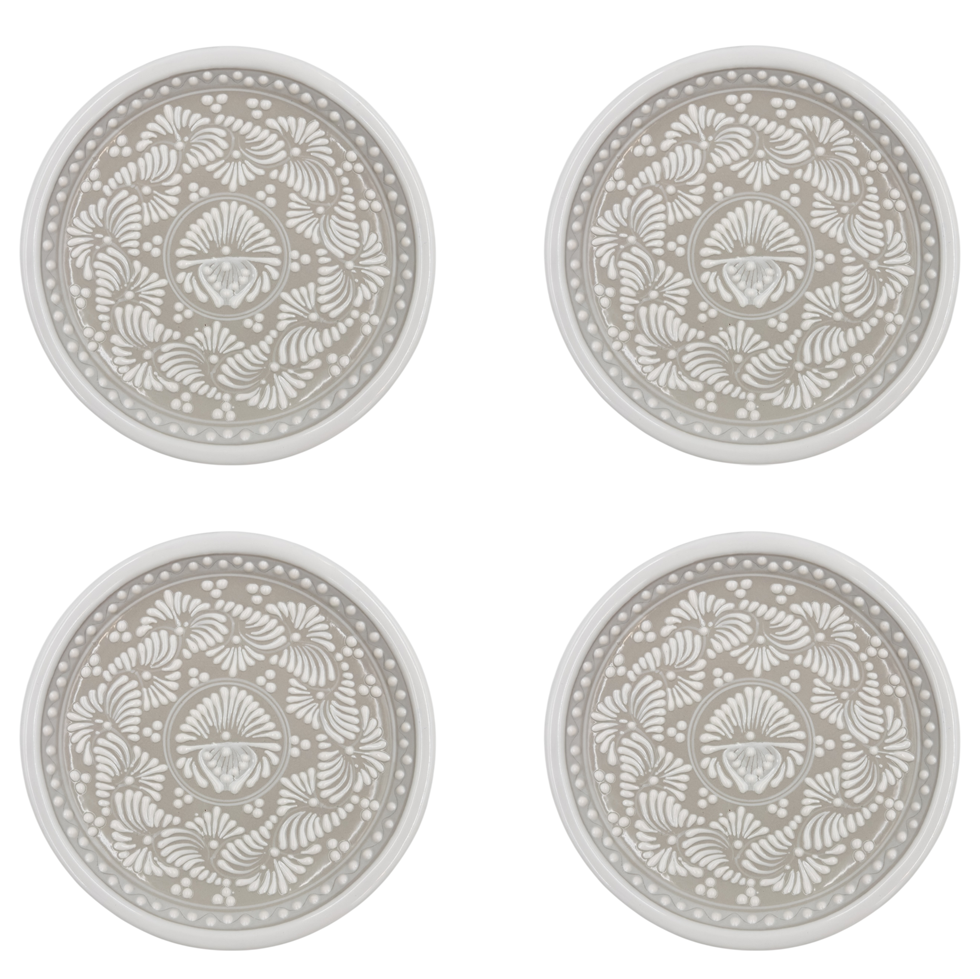 Taupe Medium Plate Set of 4