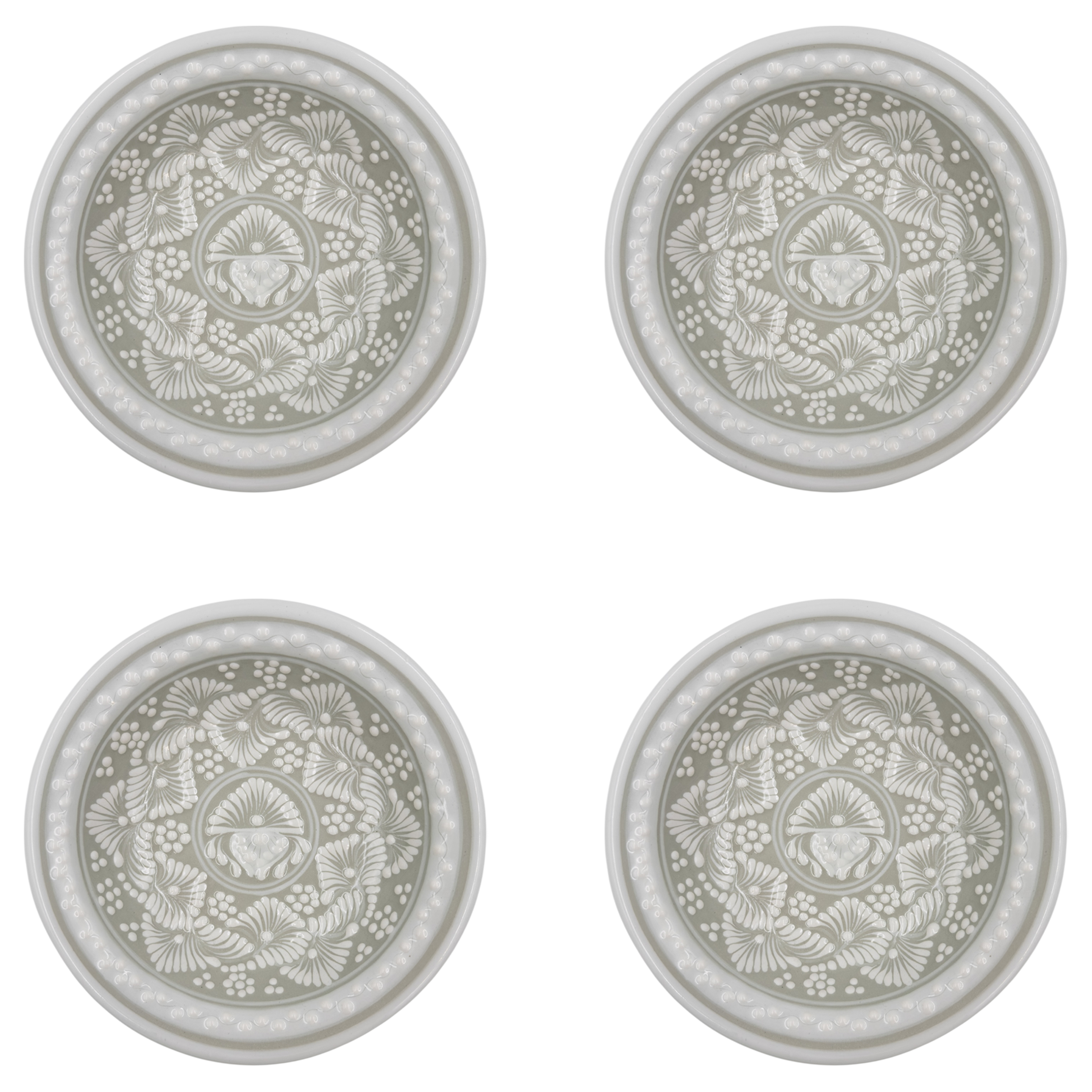 Taupe Soup Plate Set of 4